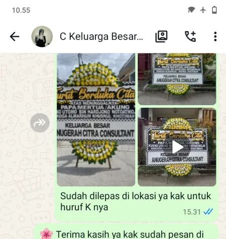 Pengiriman Papan Bunga Duka Tlogobulu Kaligesing